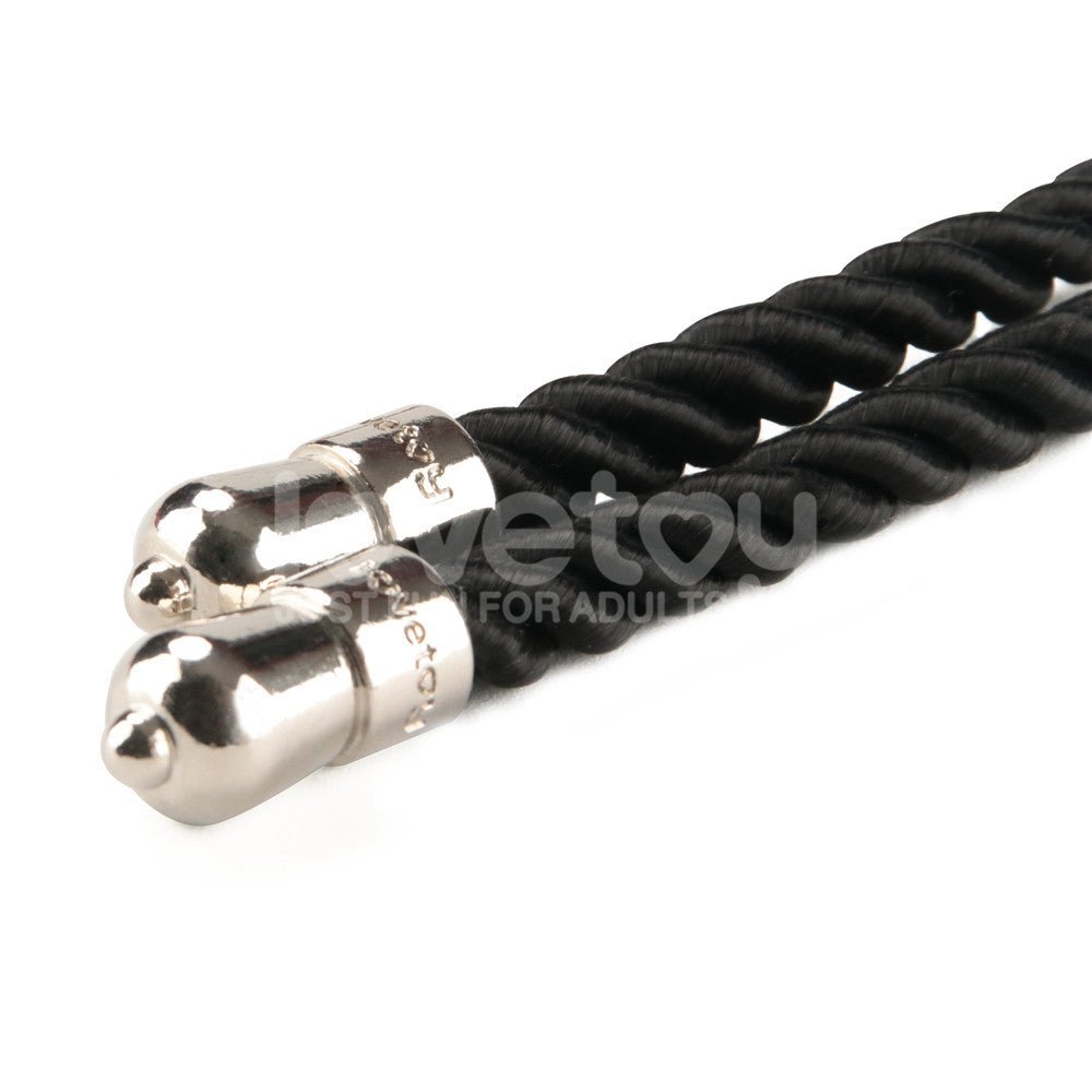 Rebellion Reign Silky Black Bondage Rope - 10 Mtrs