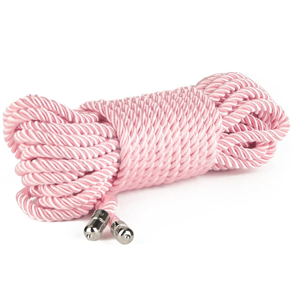 Rebellion Reign Silky Pink Bondage Rope - 10 Mtrs