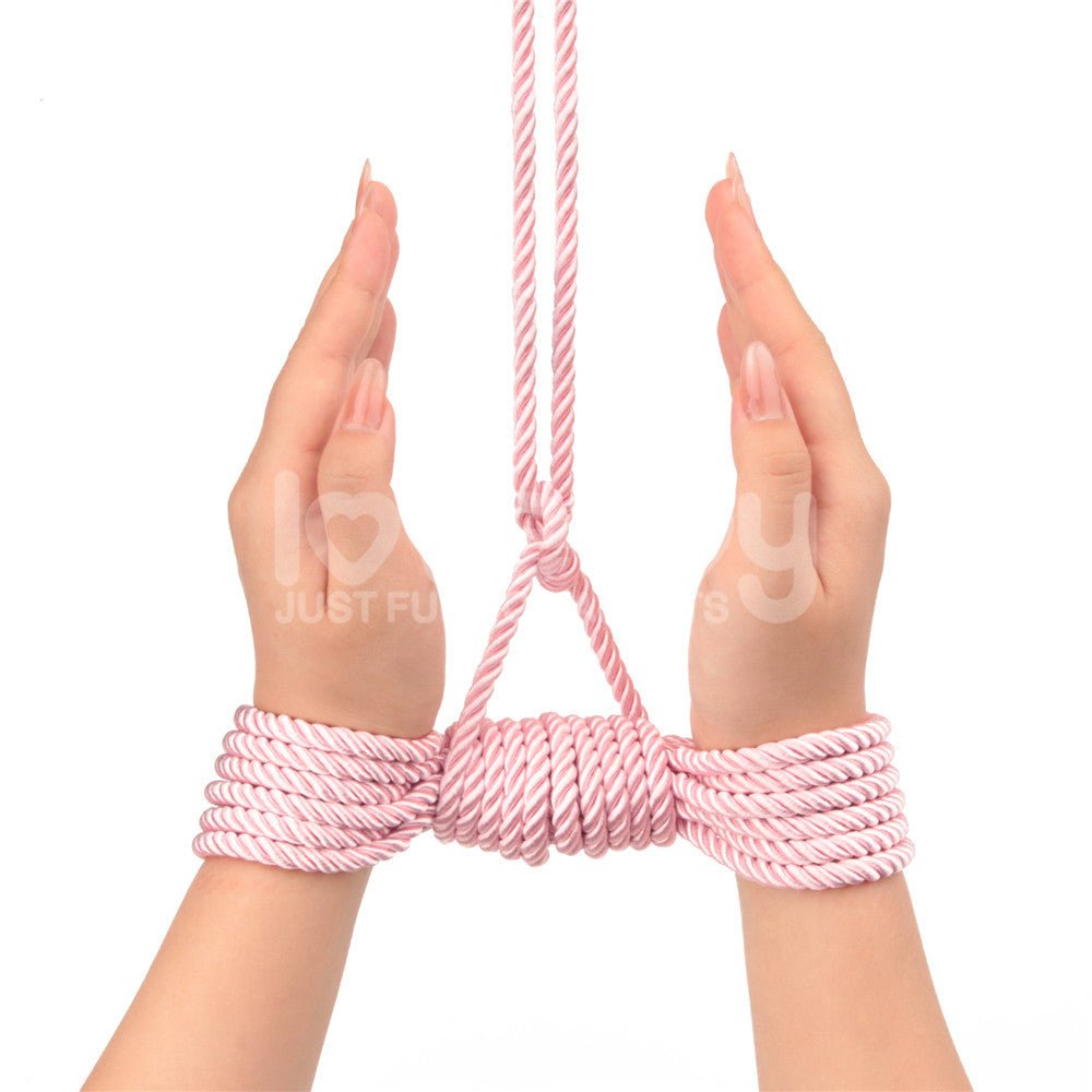 Rebellion Reign Silky Pink Bondage Rope - 10 Mtrs