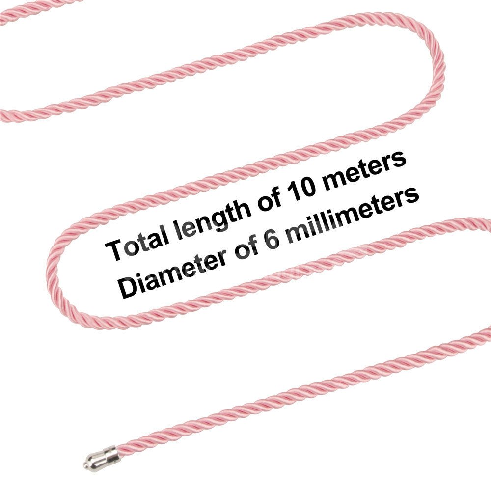 Rebellion Reign Silky Pink Bondage Rope - 10 Mtrs