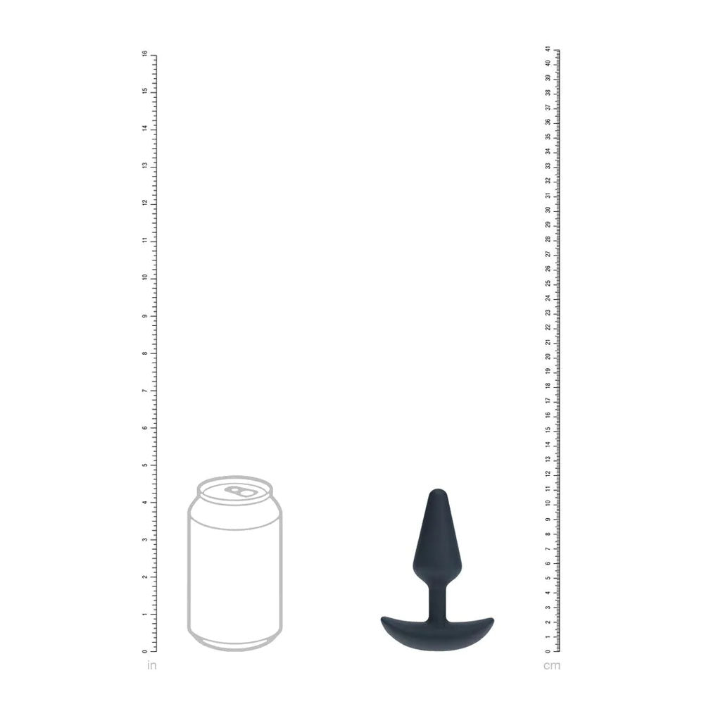 LEVELZ Classic Vibrating Small Silicone Anal Plug - Black