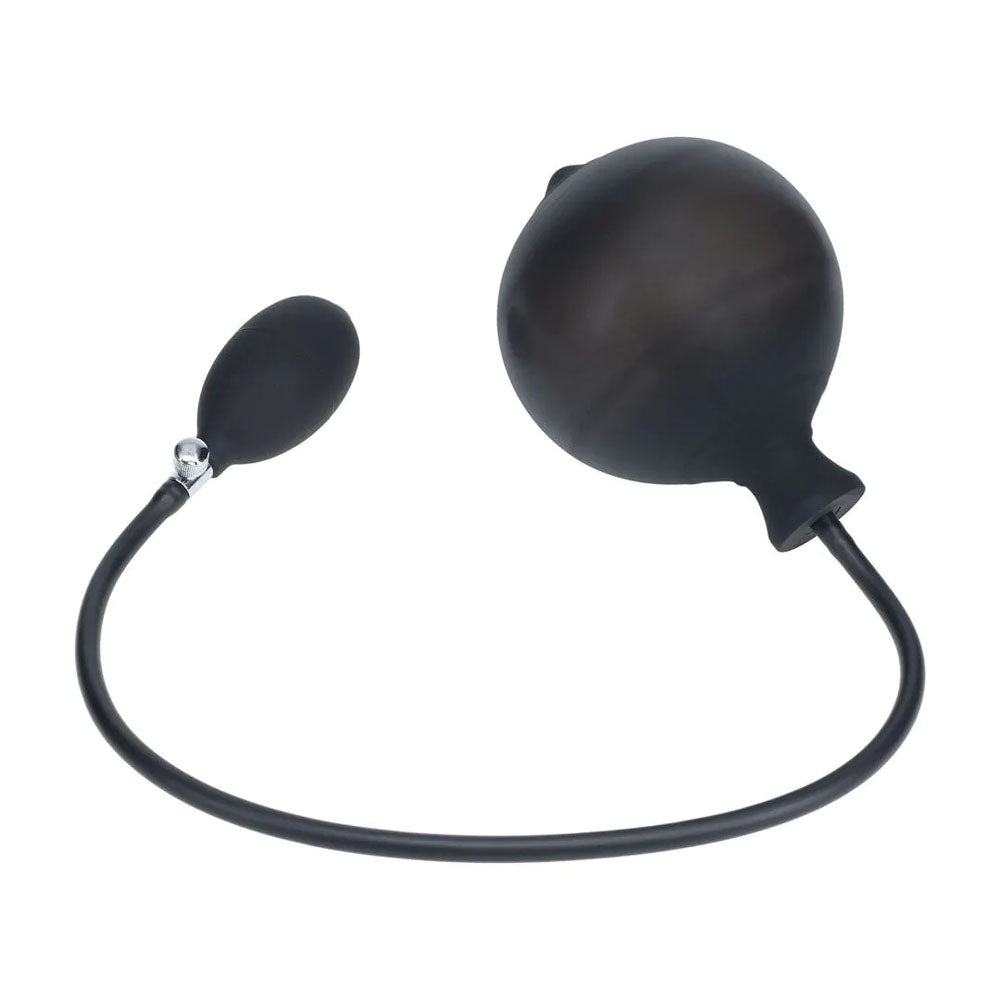 LEVELZ Ribbed Inflatable Anal Plug - Black