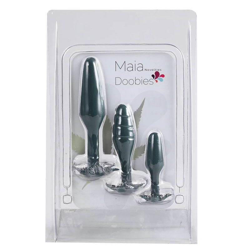 Maia Doobies - Hemp Green Butt Plugs - 3 Sizes