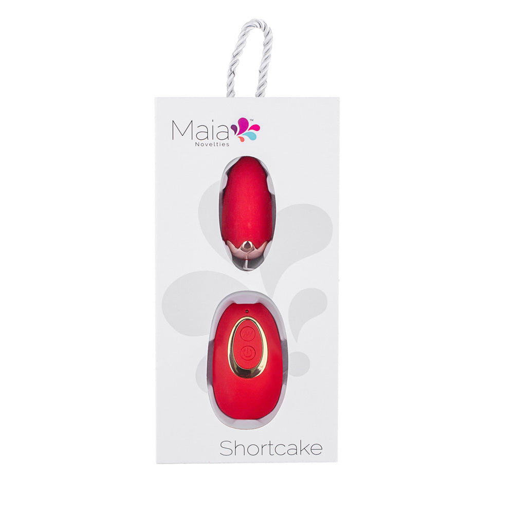 Maia Shortcake - Vibrating Egg with Wireless Remote  Control - Red