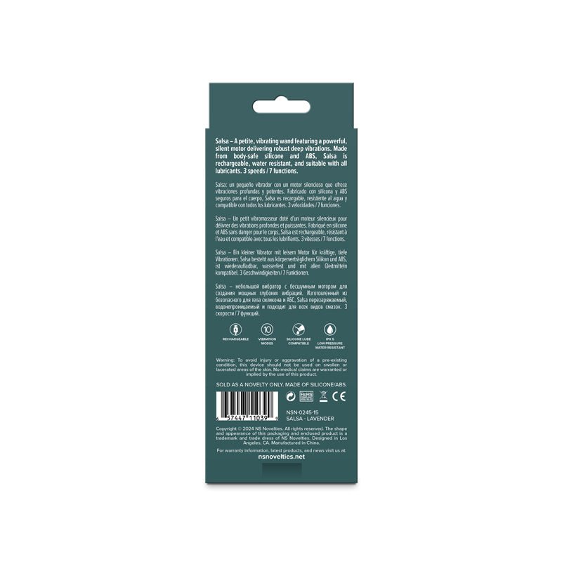 Lust-n-Dreams - Salsa - Lavender - Mini Massage Wand