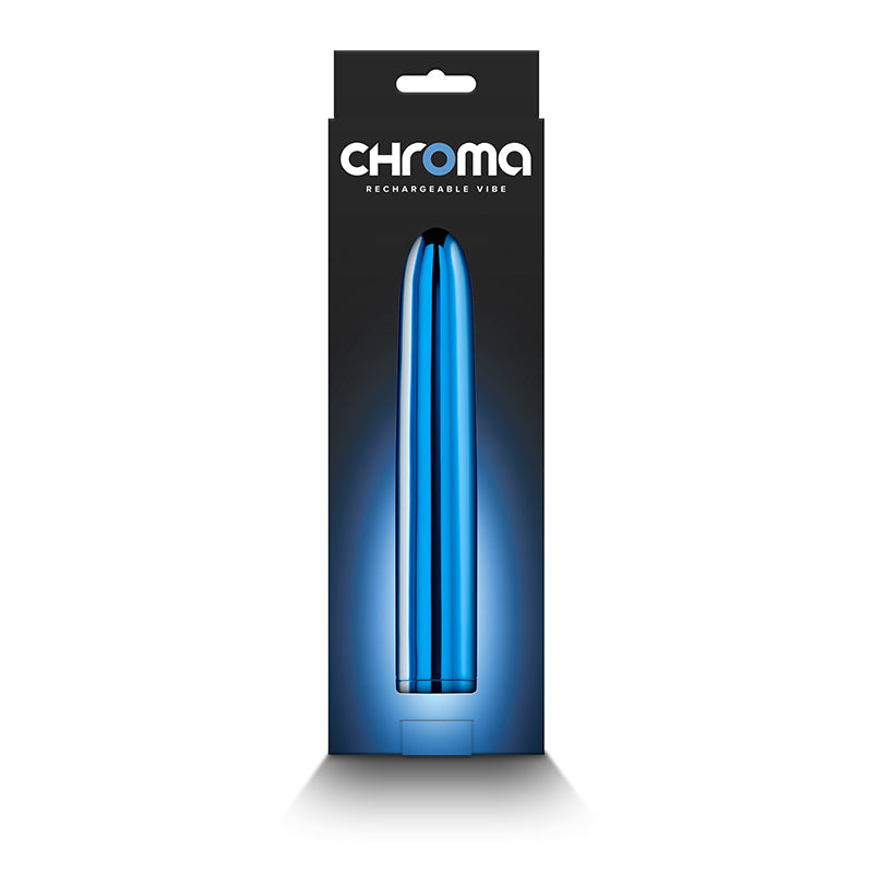 Chroma 7 Inch Metallic Vibrator - Blue