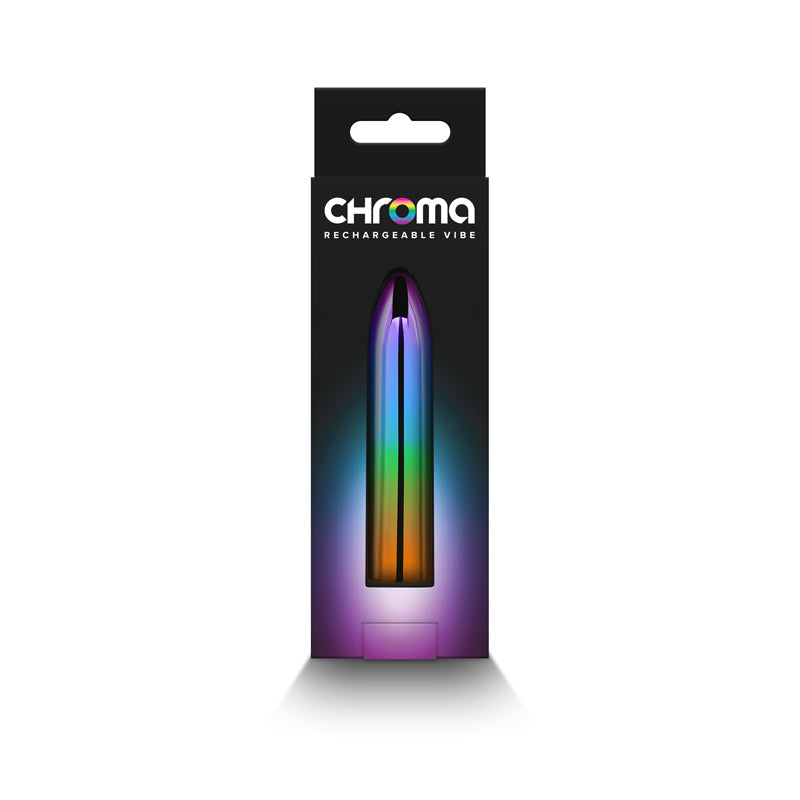 Chroma Rainbow Medium Mini Vibrator - Metallic Rainbow