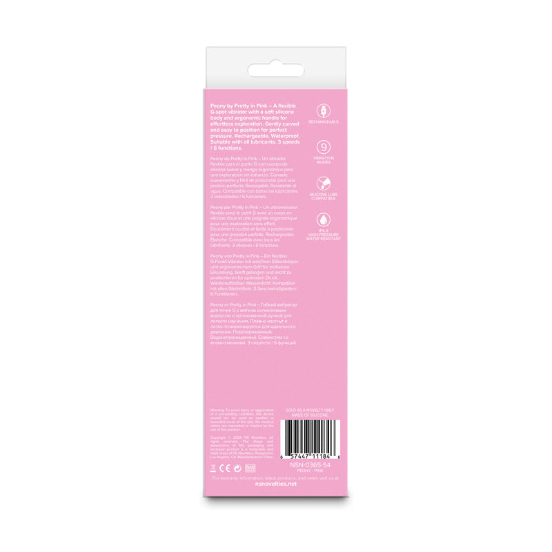 Pretty in Pink Peony G-Spot Vibrator - Pink