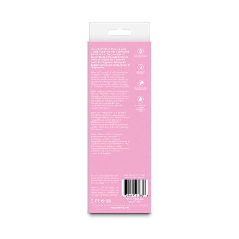 Pretty in Pink Velvet Rabbit Vibrator - Pink