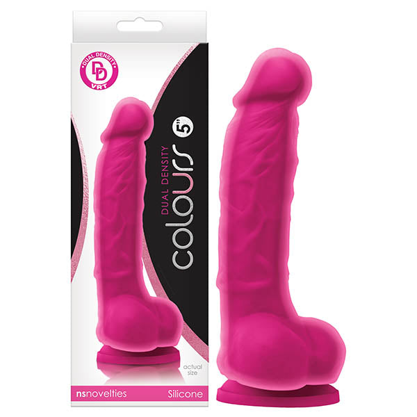 Colours Dual Density 5 Inch Dong - Pink