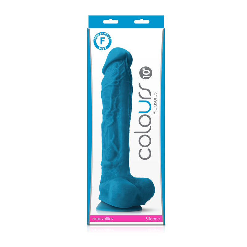 Colours Pleasures 10 Inch Dong - Blue