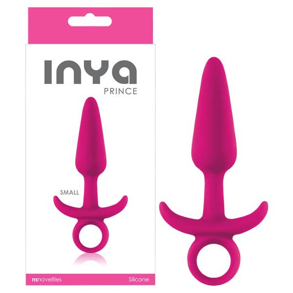 InYa Prince - Pink 11.5 cm Small Butt Plug with Ring Pull