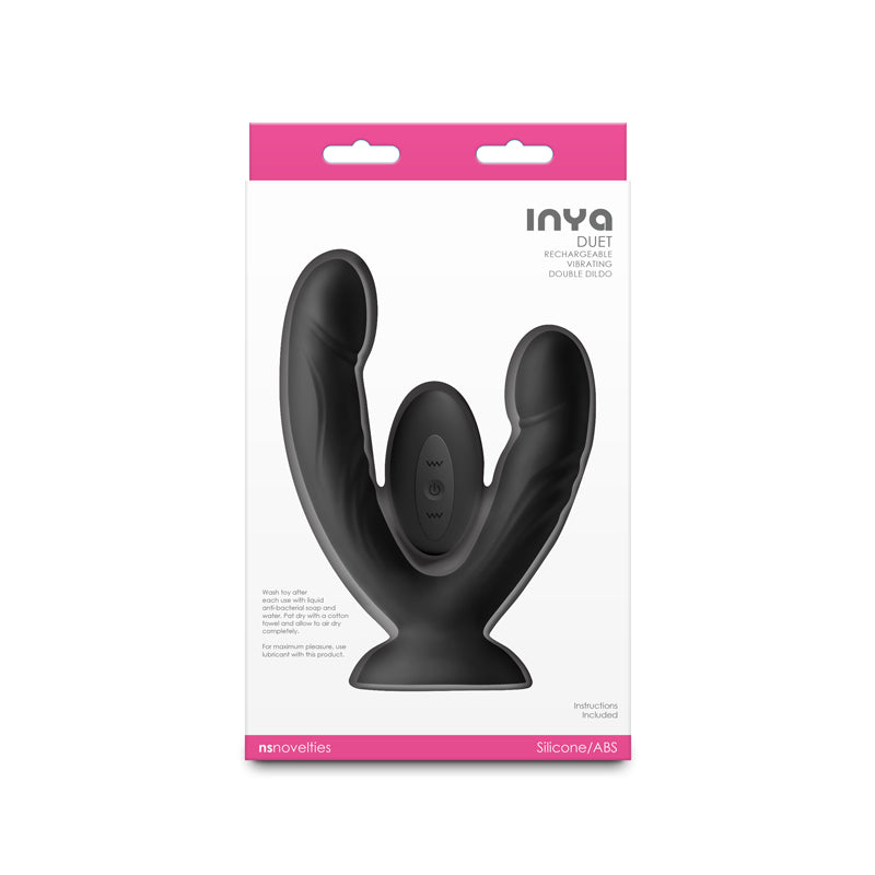 InYa Duet - Vibrating Double Dildo with Wireless Remote - Black