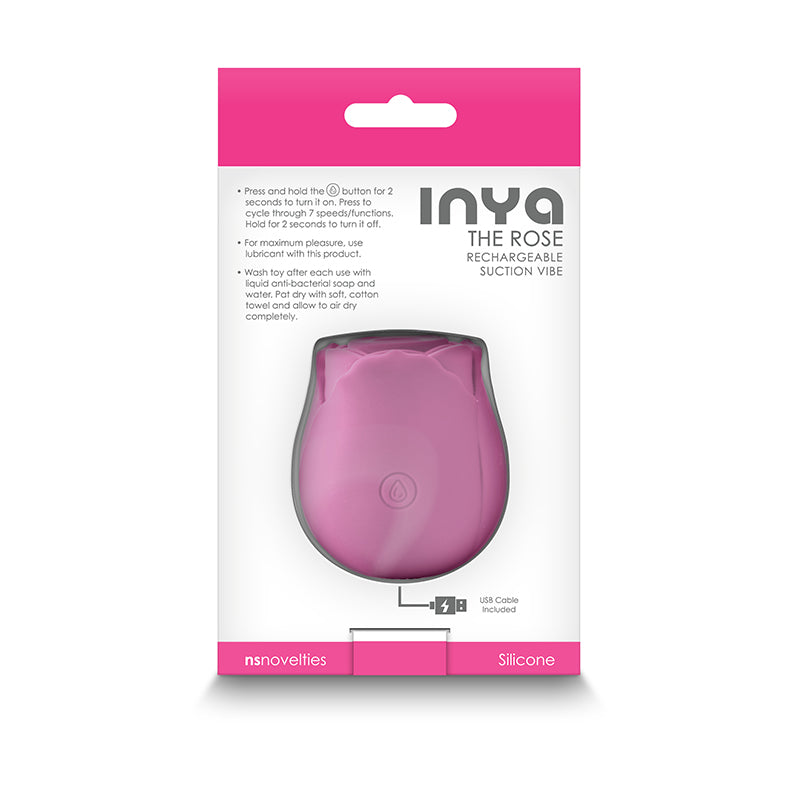 InYa The Rose Clitoral Air Pulsation Stimulator - Pink