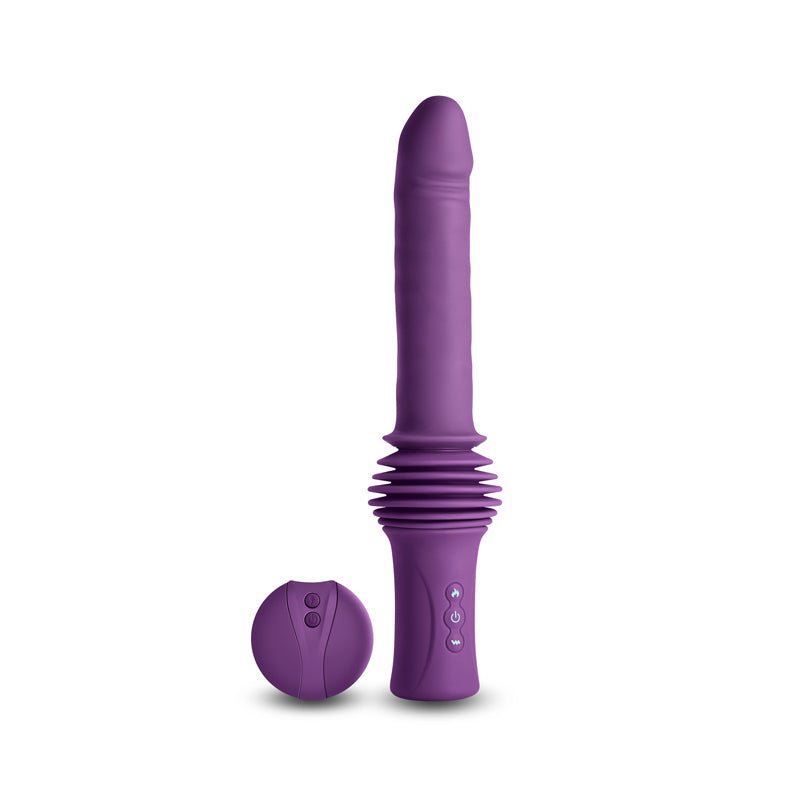 InYa Super Stroker - Thrusting Vibrator With Remote Control & Stand - Purple