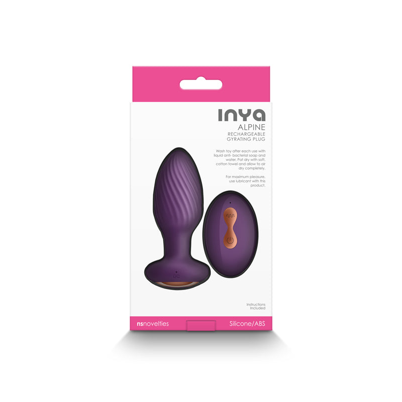 InYa Alpine Vibrating Butt Plug with Remote Control  - Purple