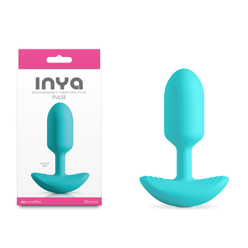InYa Pulse 11cm Rechargeable Vibrating Butt Plug - Teal