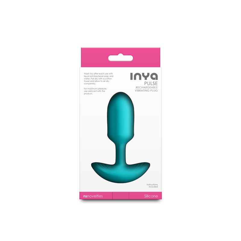 InYa Pulse 11cm Rechargeable Vibrating Butt Plug - Teal