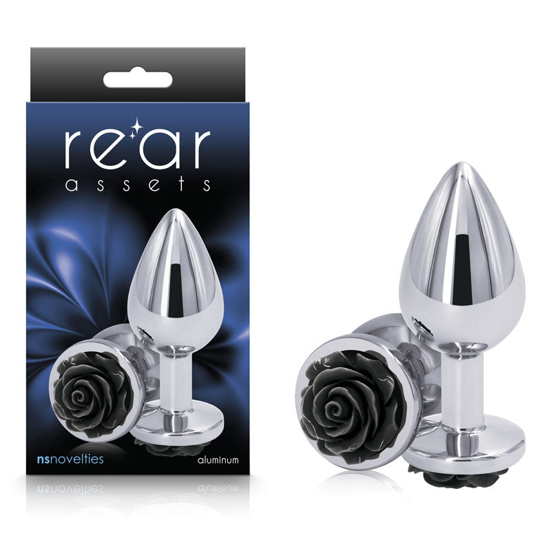 Rear Assets Medium Butt Plug – Black Rose