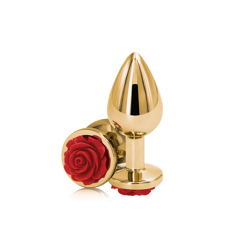 Rear Assets Medium Butt Plug – Red Rose