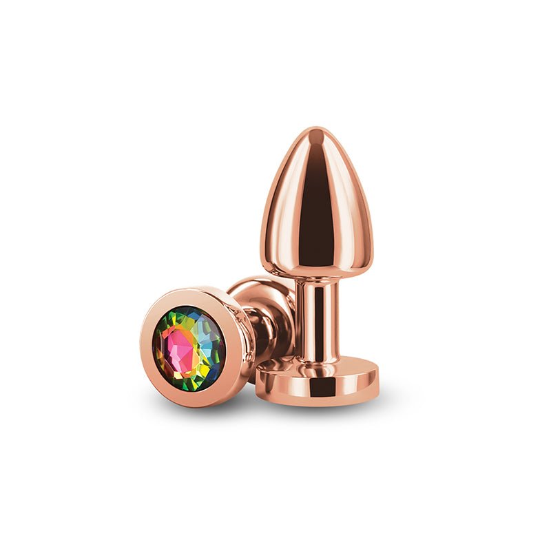 Rear Assets Rose Gold Petite Butt Plug – Rainbow