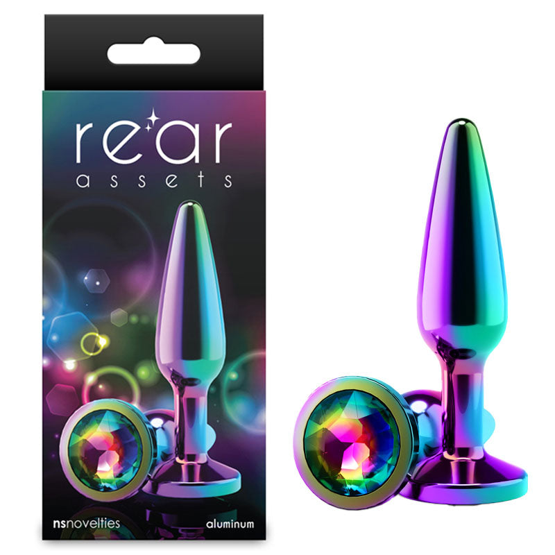 Rear Assets Jewelled Medium Tapered Butt Plug - Multicoloured