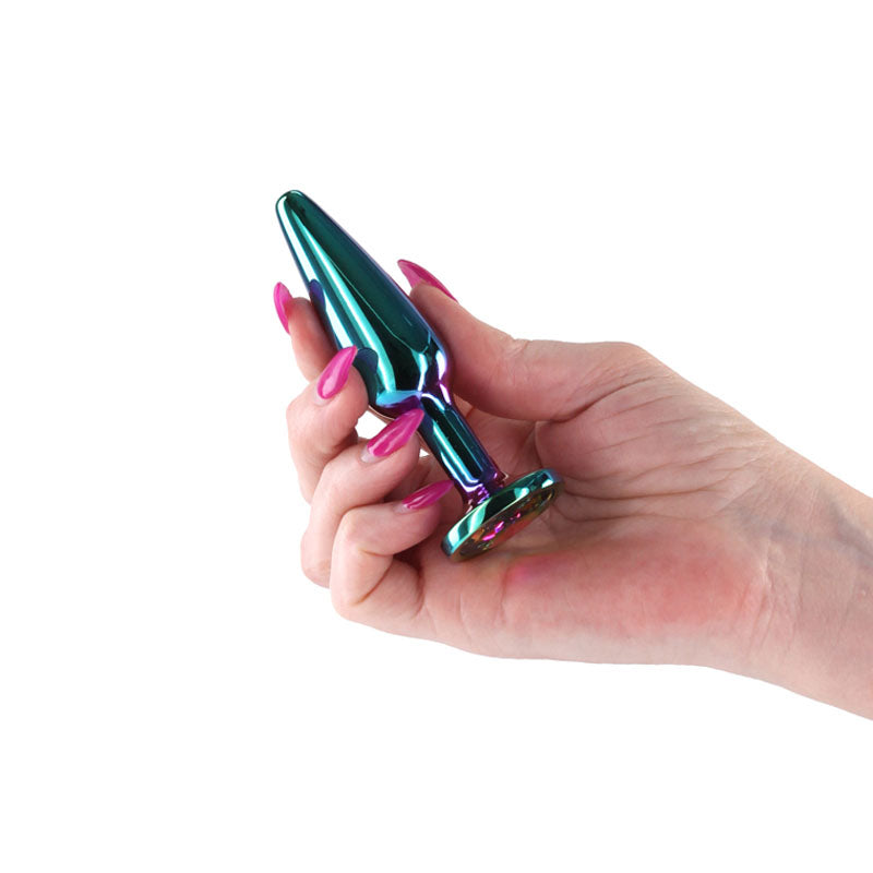 Rear Assets Jewelled Medium Tapered Butt Plug - Multicoloured