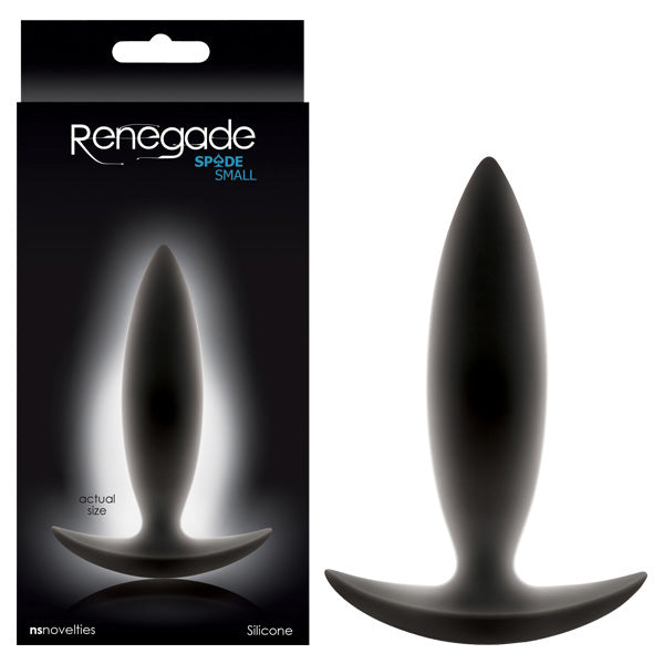 Renegade Spades Small Butt Plug - Black