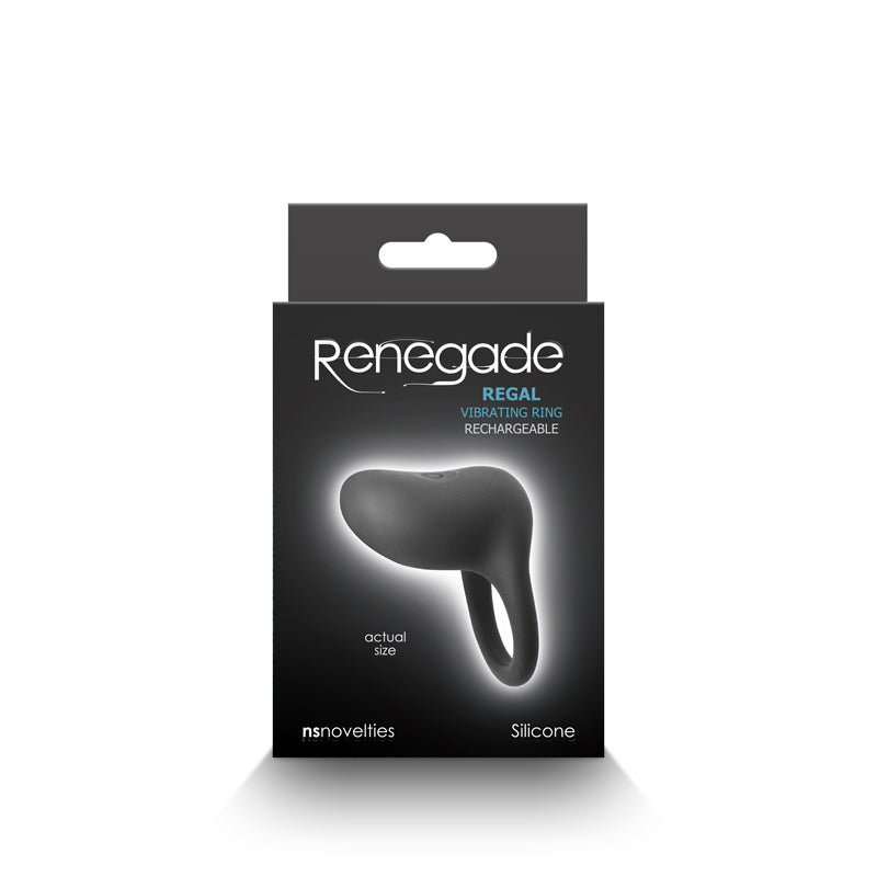 Renegade Regal Vibrating Cock Ring - Black