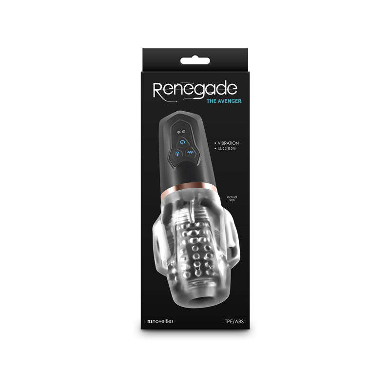 Renegade Avenger Clear Sucking Masturbator