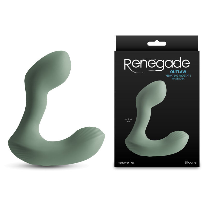 Renegade Outlaw Vibrating Prostate Massager - Sage