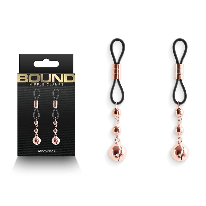 Bound Rose Gold/Gold Nipple Clamps