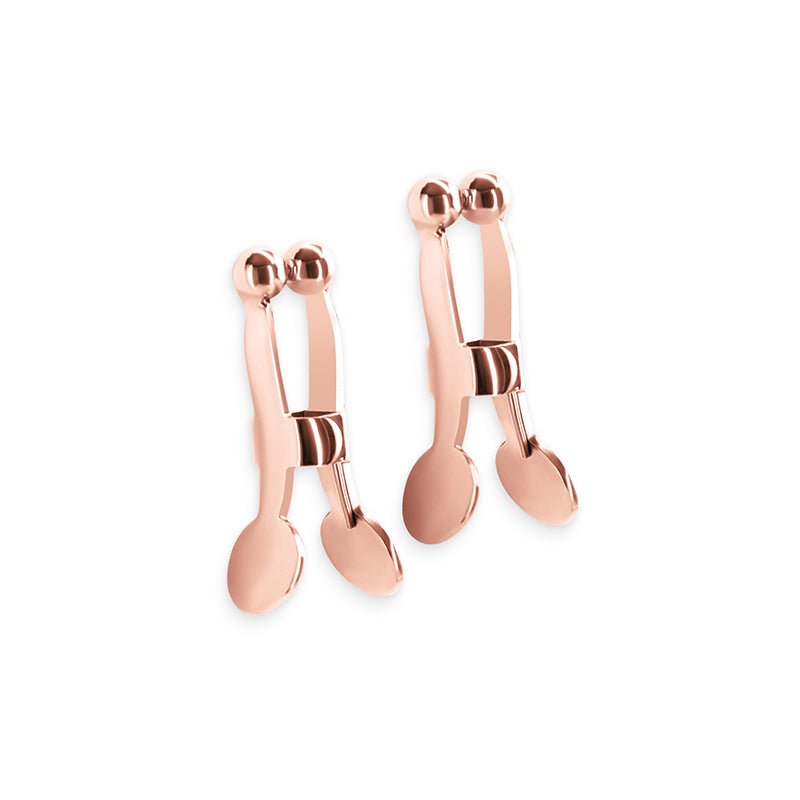 Bound Rose Gold Nipple Clamps - C1