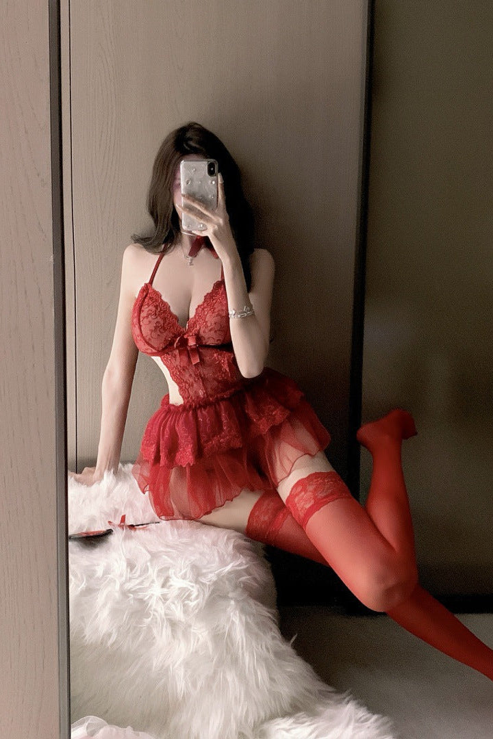 Turn Tonight Into Your Honeymoon – 2 Piece Set with Panty & Choker