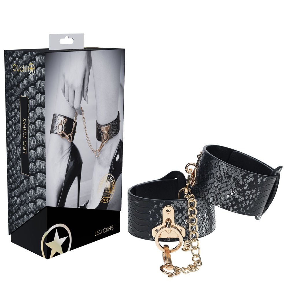Ouch! Florence Collection - Leg Cuffs- Black