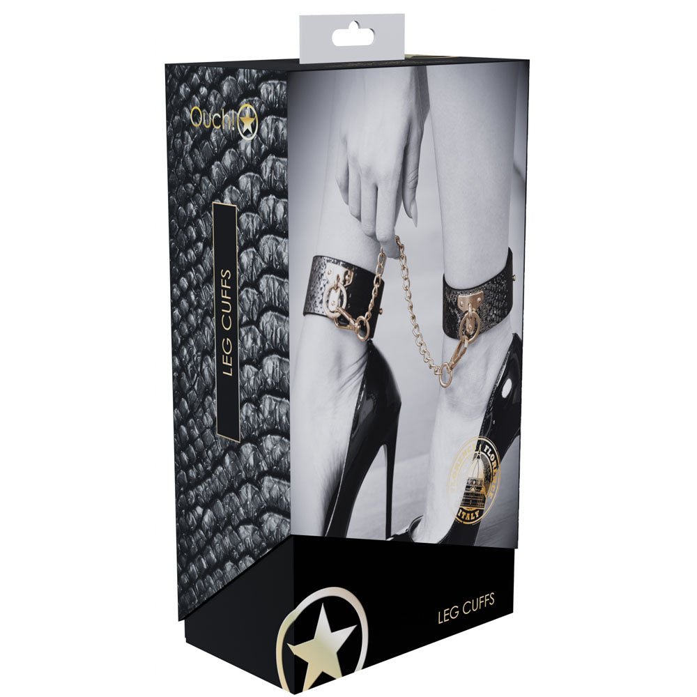 Ouch! Florence Collection - Leg Cuffs- Black