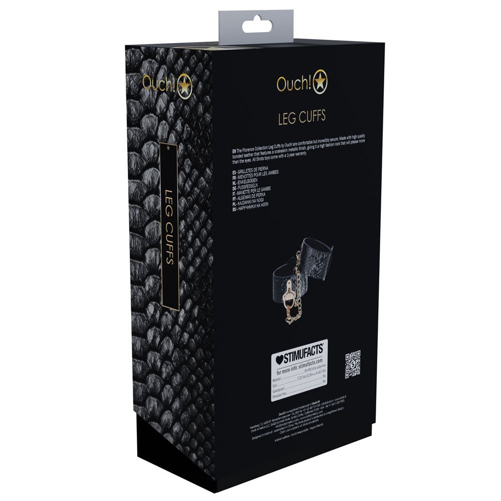 Ouch! Florence Collection - Leg Cuffs- Black