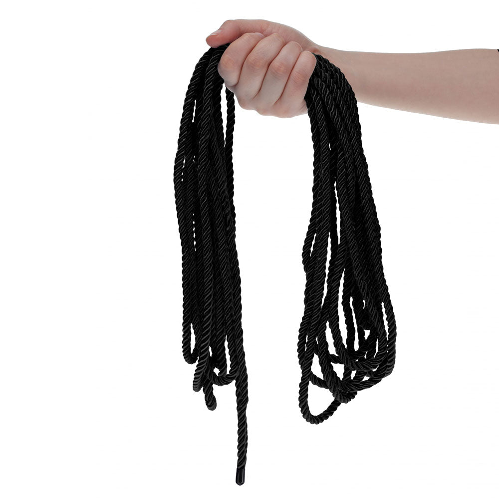 Ouch! Black Bondage Rope - 10 Mtrs