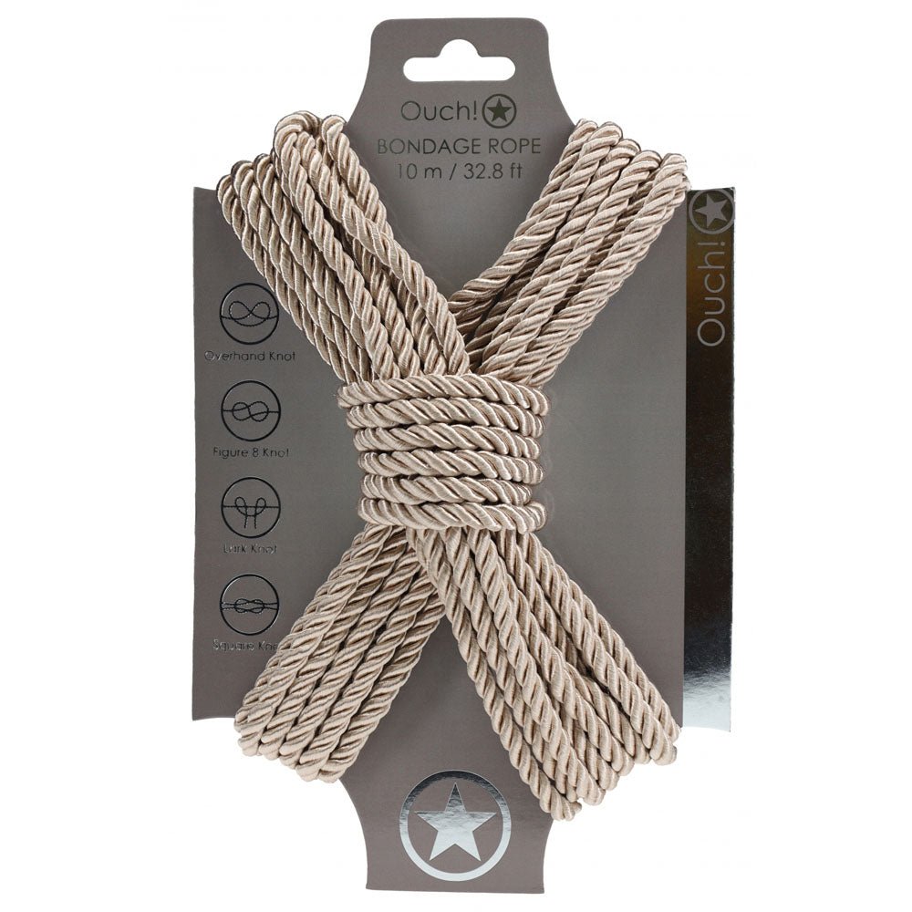 Ouch! Gold Bondage Rope - 10 Mtrs