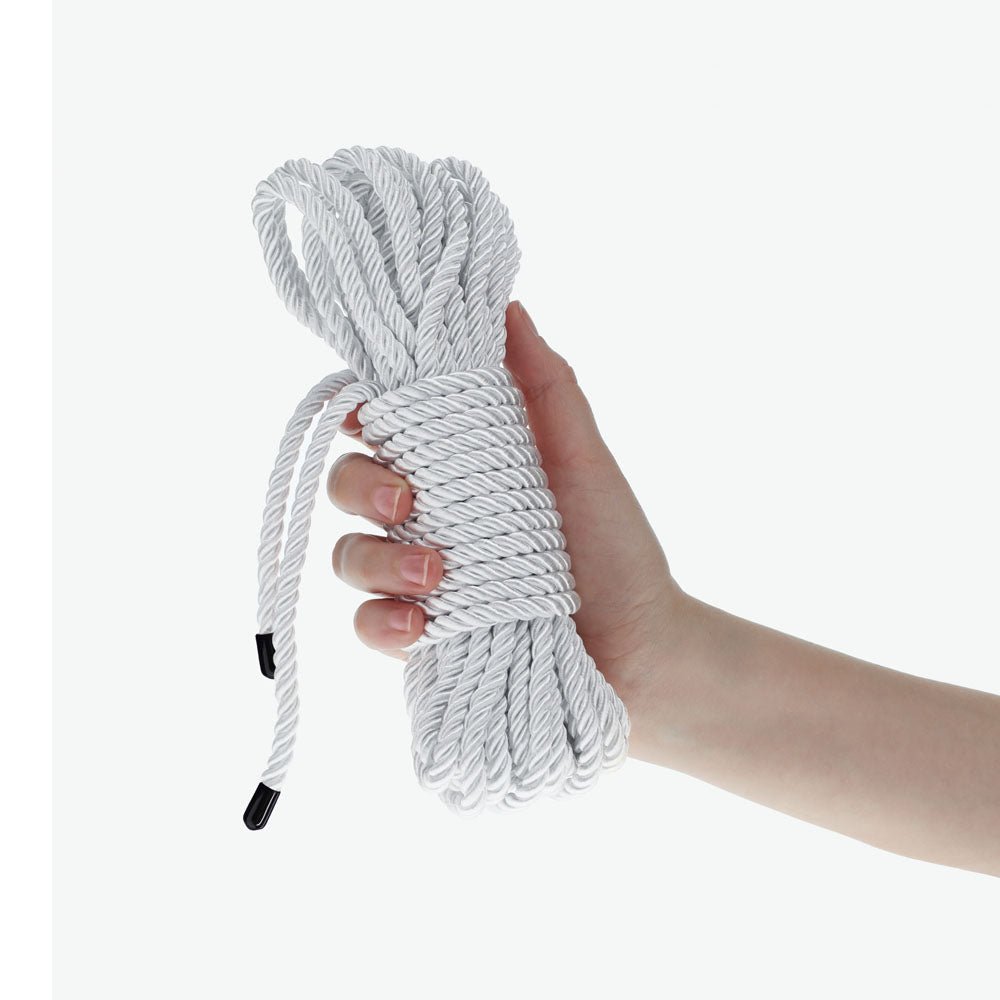 Ouch! Silver Bondage Rope - 10 Mtrs