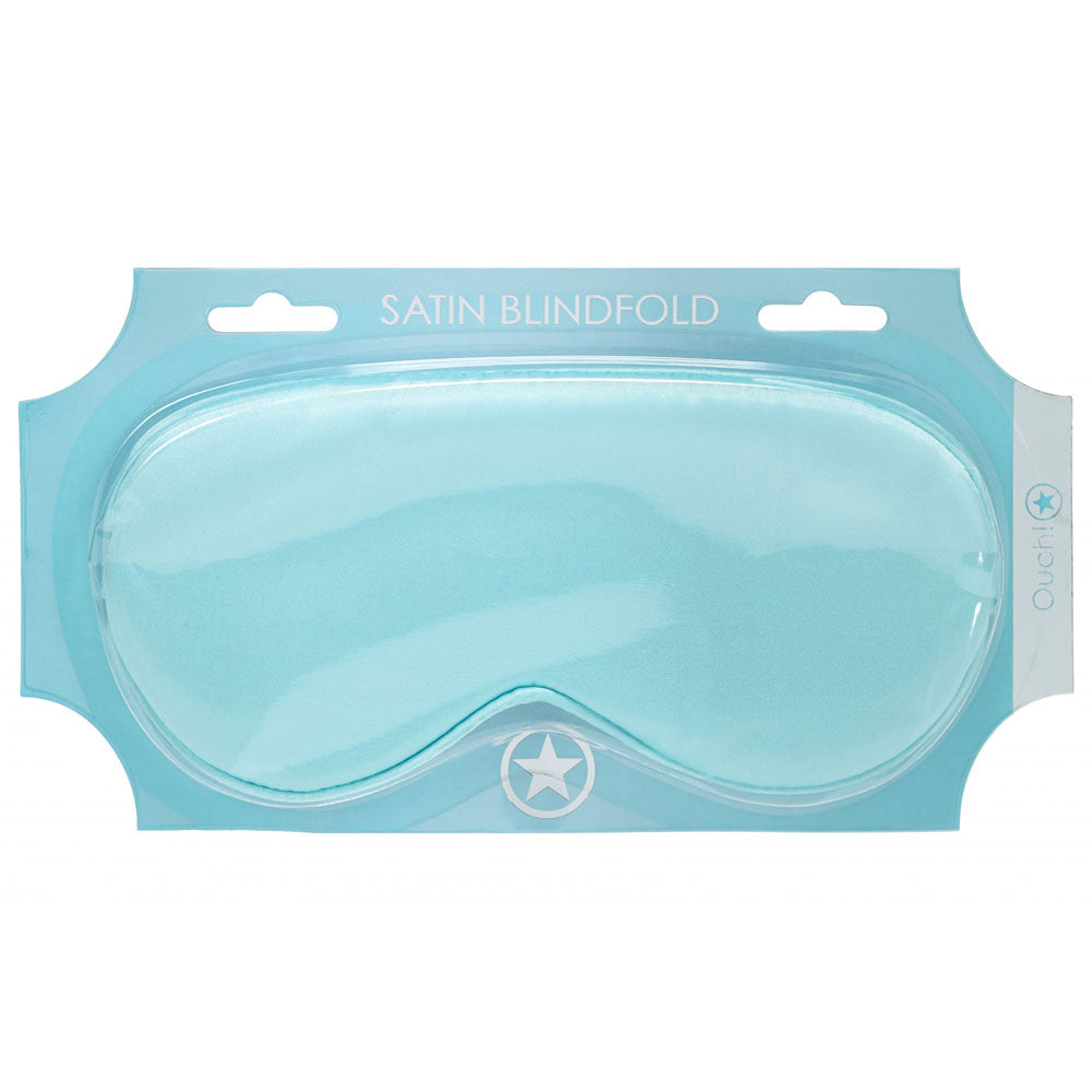 Ouch! Satin Eye Mask - Powder Blue