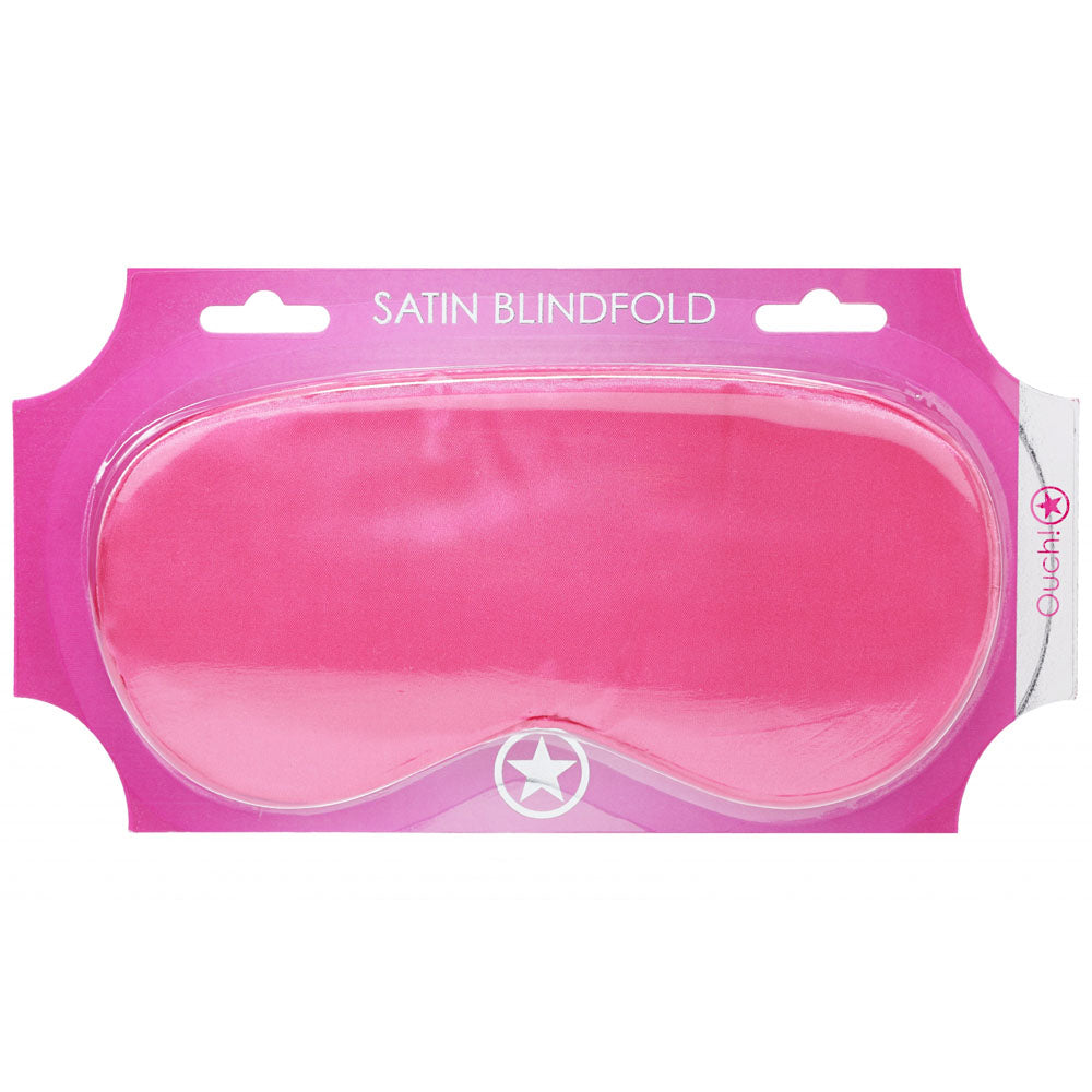Ouch! Satin Eye Mask - Pink