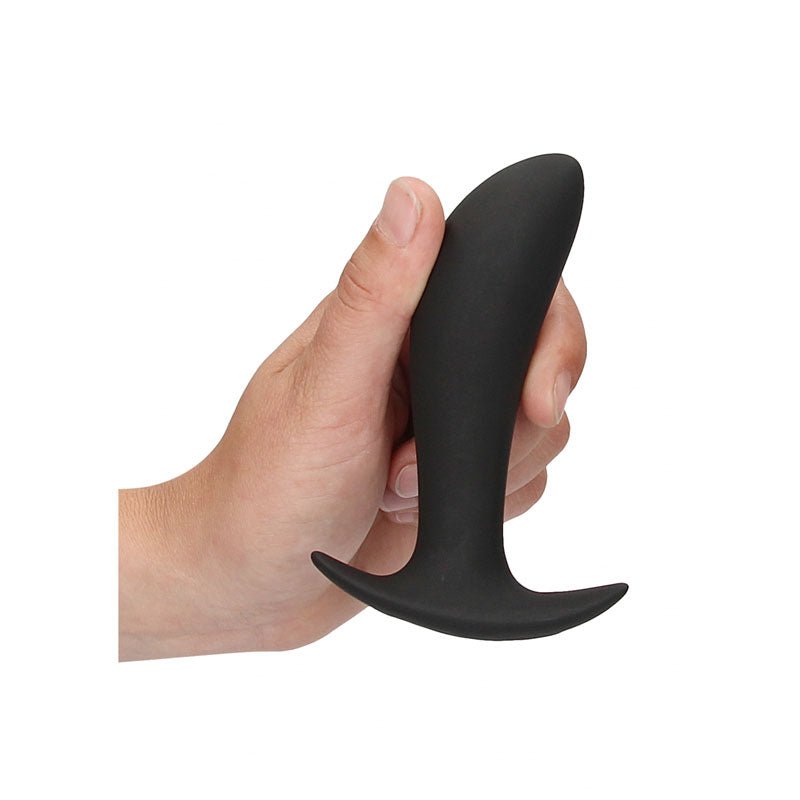 Ouch! E-Stim & Vibrating Butt Plug with Wireless Remote - Black
