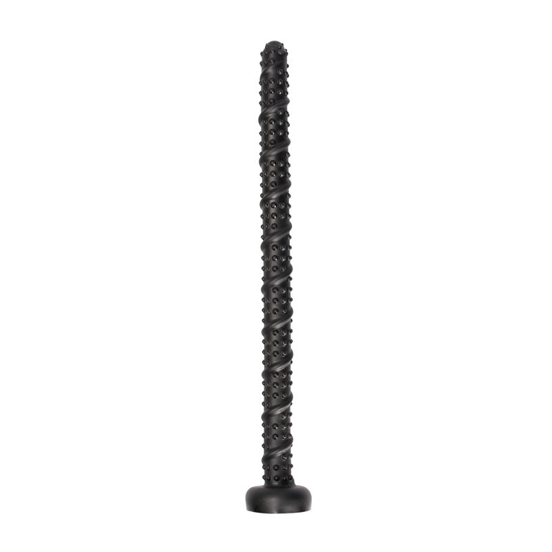 OUCH! Ass Textured 21 inch Snake Dildo - Black