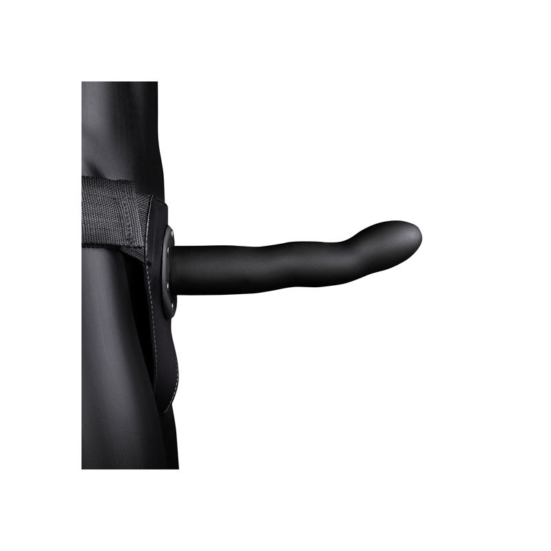 Ouch! Curved 8 Inch Hollow Strap-On - Black