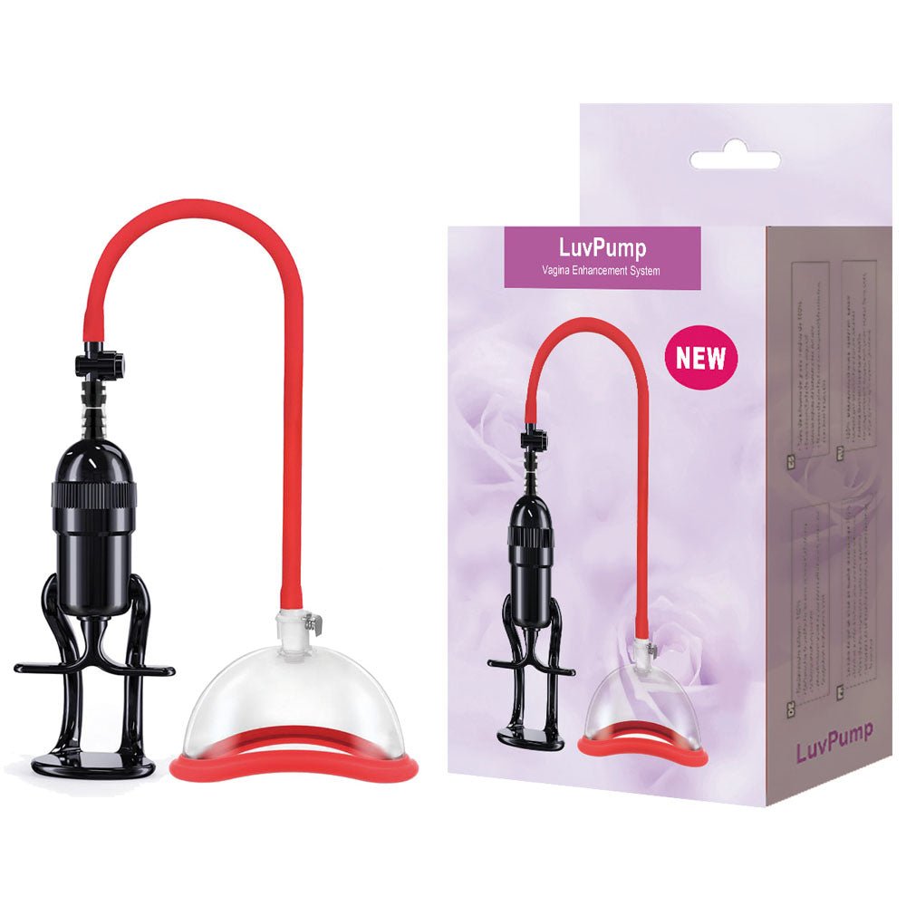 LuvPump Vagina Pump Enhancement System - Clear/Red