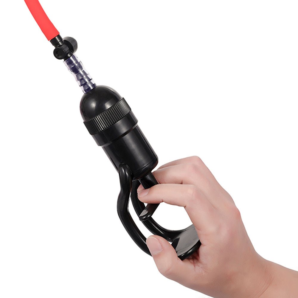 LuvPump Vagina Pump Enhancement System - Clear/Red