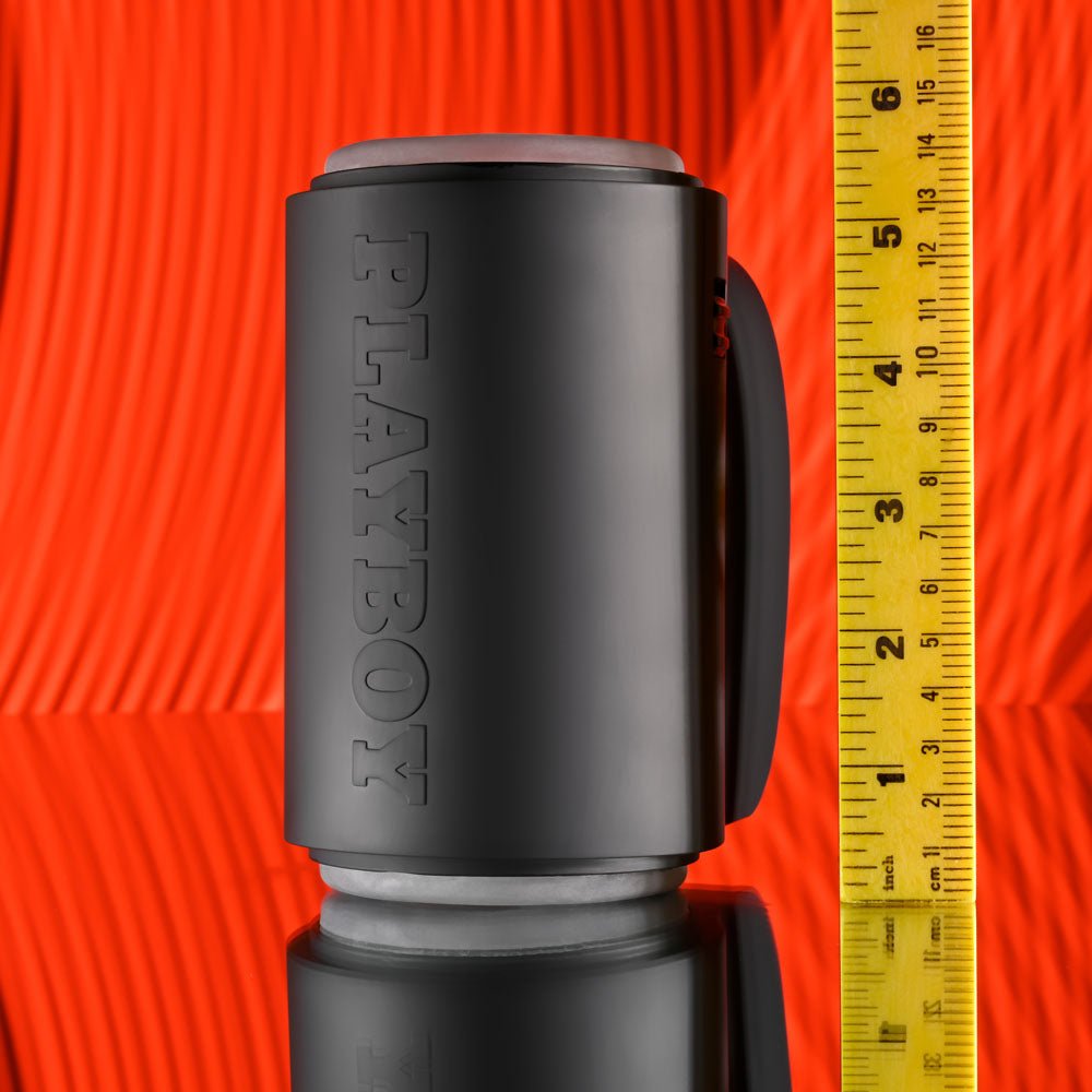 Playboy Pleasure Come Along - Vibrating Stroker - Black