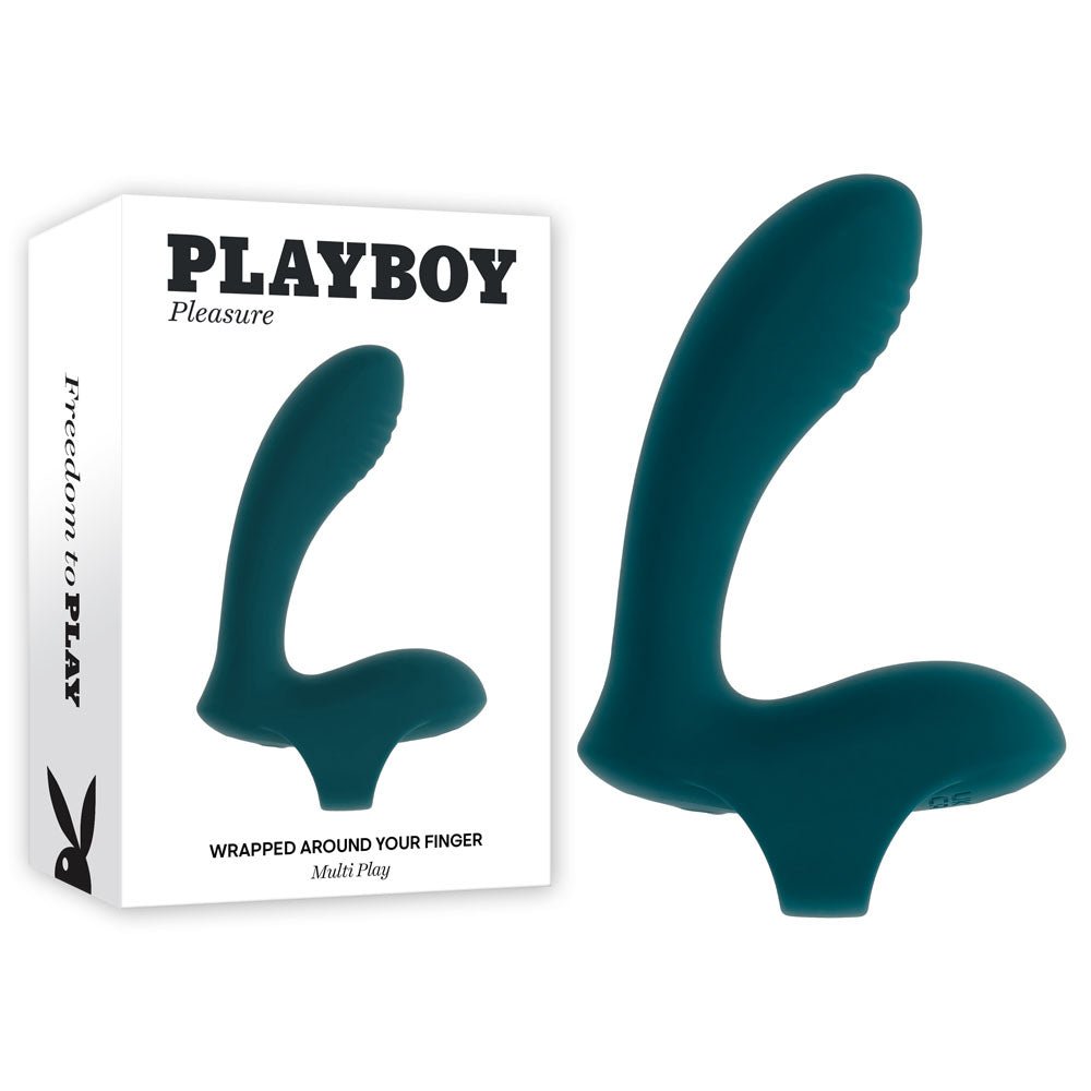 Playboy Pleasure Wrapped Around Your Finger Stimulator - Green