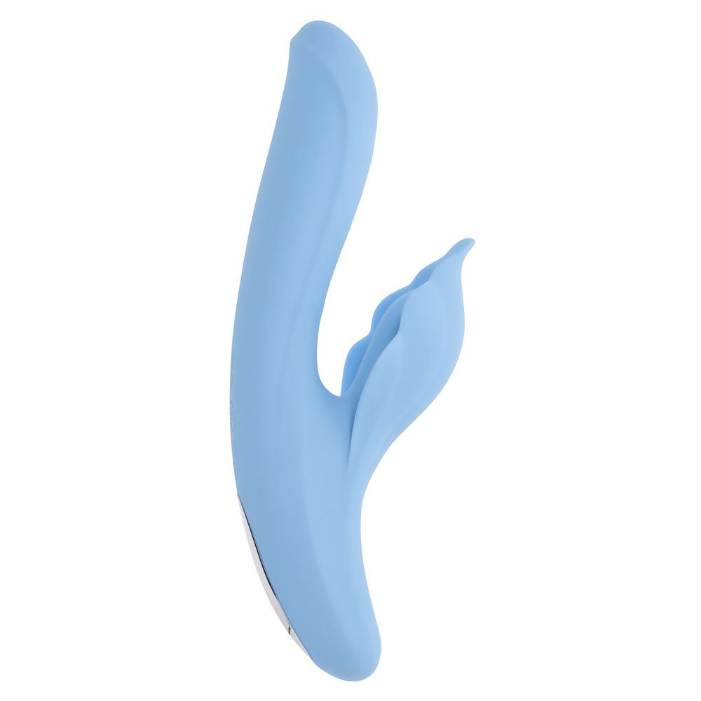 Playboy Pleasure In Bloom Thrusting Tapping Heating Vibrator - Blue